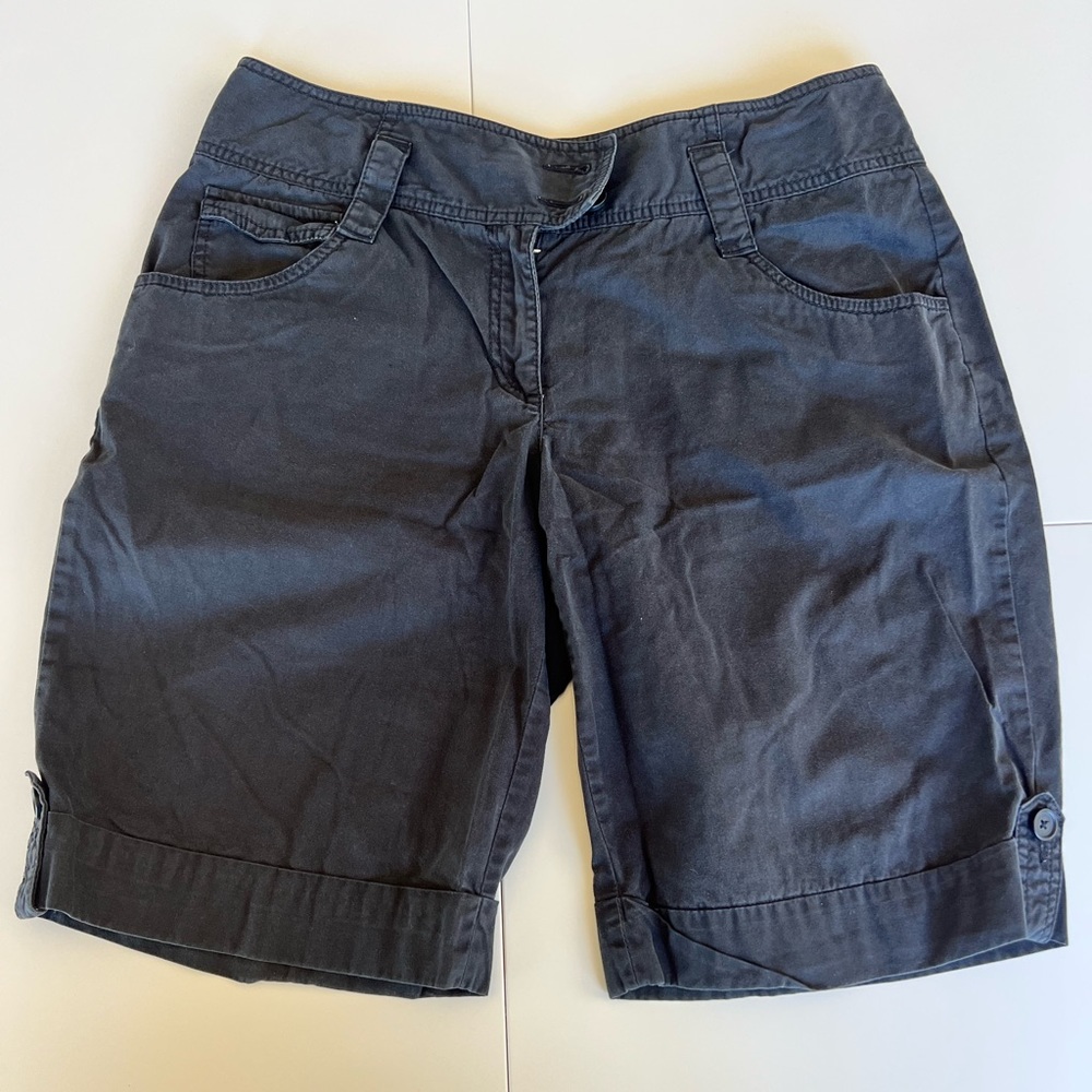 Loft Size 12 julie Black Bermuda Shorts